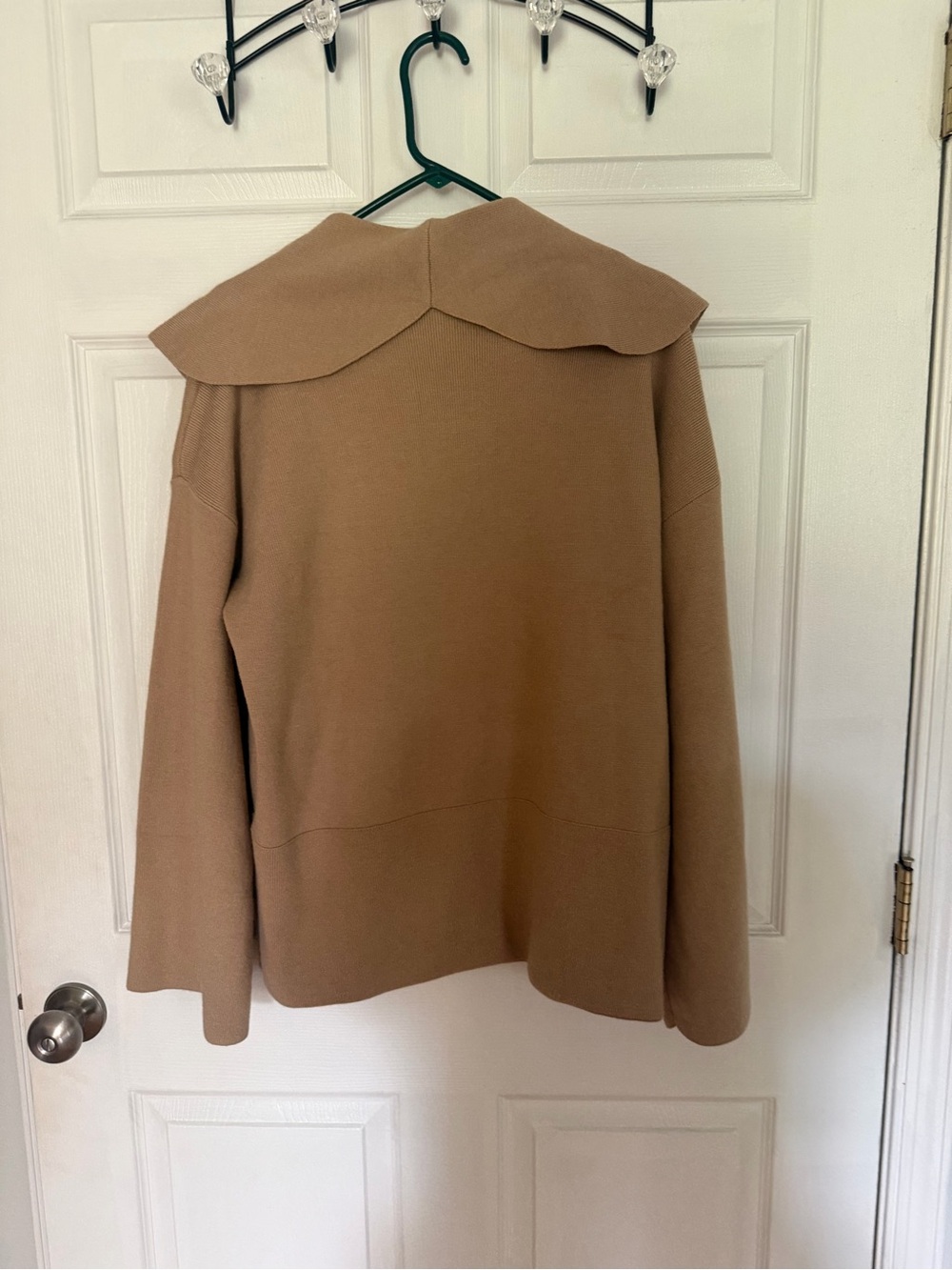 Amazon Women's Open-Front Shawl Collar Cardigan - Camel - Picture 3 of 3